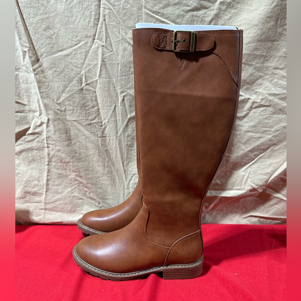 NWT Time & Tru Cognac Riding Boots
